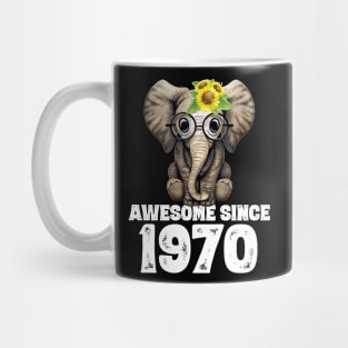 Awesome since 1970 50 Years Old Bday Gift 50th Birthday Mug